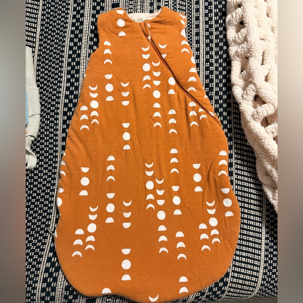 LouLou Lollipop terracotta moon sleep sack  Tencel 2.5 TOG